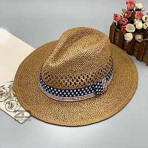 Mũ Rơm, Nón Phớt Cói Rộng Vành Nam Nữ Cao Cấp MP047