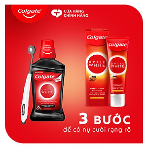 Bộ 4 kem đánh răng làm trắng răng Colgate Optic White từ khoáng núi lửa 100g