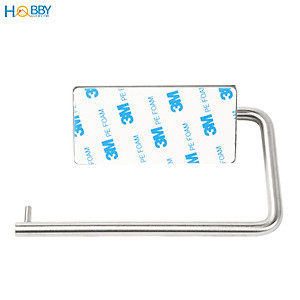 Giá treo cuộn giấy vệ sinh inox 304 dán tường Hobby home decor G1