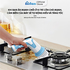 Máy Cọ Rửa Điện Cầm Tay Đa Năng Mifan K3 25W - Kèm 4 Đầu Chổi, Pin Sạc 2000mAh, Chống Nước IPX7, Tốc Độ 500rpm, Bảo Hành 12 Tháng
