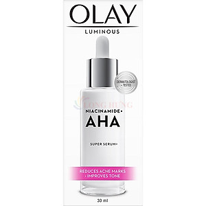 Tinh chất dưỡng trắng Olay Luminous Super Serum Niacinamide + AHA (30ml) - Hàng chính hãng