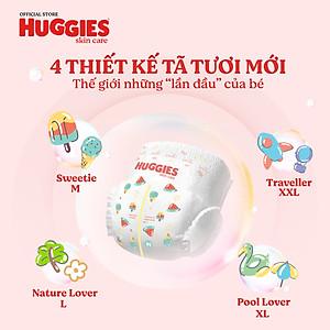 [Bao bì và CTKM thay đổi theo từng lô hàng] Combo 2 gói Tã quần Huggies Skincare Mega Jumbo M106/L96+8/XL84+4/XXL76+4 với tràm trà dịu da