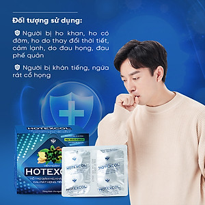 Viên Ngậm Thanh Họng Hotexcol Giúp Giảm Ho - Dịu Thanh Quản - Giảm Đau Rát Do Ho Hộp 10 vỉ x 4 viên