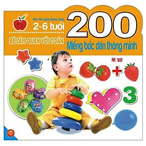 Bộ bóc dán hấp dẫn dành cho bé từ 2-6 tuổi:  Combo 9 Tập 200 Miếng Bóc Dán