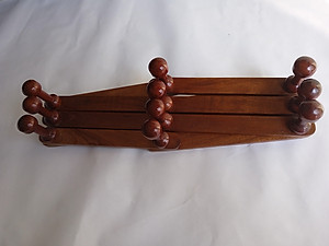 Giá treo quần áo gỗ NH HOME hình quả trám 10 móc 