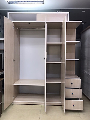 Tủ quần áo chất lượng Juno Sofa (Màu vân gỗ sồi trắng)