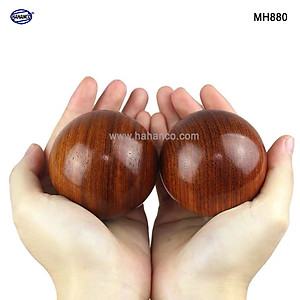 Combo 2 quả bi lăn tay gỗ hương để mộc (Đủ size) Mát xa giúp dẻo tay, chống mỏi toàn diện