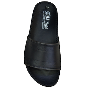 Dép Nam Quai Ngang HÀ NAM Da Bò Thật Cao Cấp DNA2075