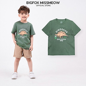 Áo thun bé trai BIGFOX - MISS MEOW size đại, áo cho bé chất cotton phong cách Âu Mỹ 10 - 26 kg QATE 03