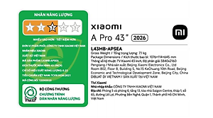 Google Tivi Xiaomi A Pro 2026 QLED 4K 43 Inch L43MB-APSEA - Hàng chính hãng