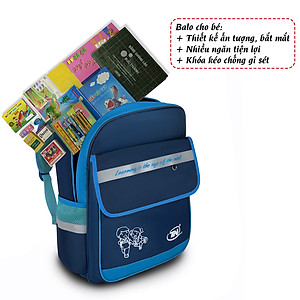 Balo học sinh cấp 1, cặp sách tiểu học TN Bags TN.B 3014 balo đi học nam cấp 1
