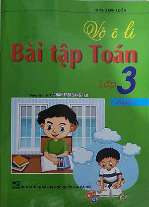 Sách - Combo Vở ô Li Bài Tập Toán Lớp 3 Quyển 1+ Quyển 2 (Dùng Kèm SGK Chân Trời Sáng Tạo)