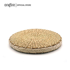 Đệm cói ONGTRE ngồi bệt vuông/Tròn có mút xốp đàn hồi (40cm)
