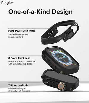 Bộ 2 Ốp dành cho Apple Watch Ultra 3/2/1 RINGKE Slim - Hàng Chính Hãng