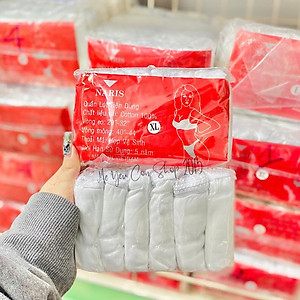 [1 Gói] 6 Quần Lót Cotton NARIS Dùng 1 Lần Mềm Mại, Mỏng, Thoáng Cho Mẹ Sau Sinh/ Phụ Nữ - Hàng Đẹp (katydang)
