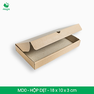 MD0 - 18x10x3 cm - 25 Thùng hộp carton trơn đóng hàng