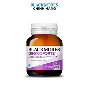 Viên Uống Hỗ Trợ Tuần Hoàn Máu Não Blackmores Ginkgoforte Lọ 40 Viên