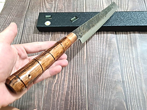 DAO BẾP PHÚC SEN - DAO BẾP SASHIMI MẶT HOA VĂN MÃ HN4