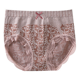 Combo 5 Chiếc Quần Lót Nữ Cạp Cao Cotton Kháng Khuẩn Phối Ren Nâng Mông Tôn Dáng - Quần Chip Nữ Không Đường Viền