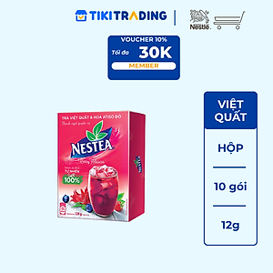 Thực phẩm bổ sung Trà Việt Quất và Hoa Atiso Đỏ NESTEA 10 gói x 12g