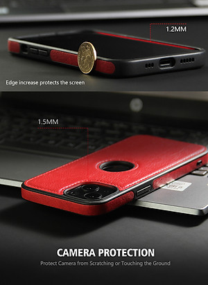 Ốp lưng da cao cấp dành cho iPhone 14 / 14 Plus / 14 Pro / 14 Pro Max - Hàng chính hãng