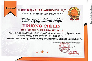 Dây sạc Ham mer chân cắm Type C dòng điện 2A, Kim Ánh bảo hành hàng chính hãng 1 năm