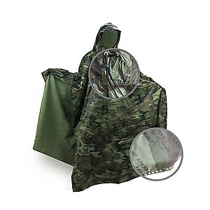 Áo mưa cánh dơi người lớn dài 1,4m*1,2m, hoạ tiết rằn ri, chất liệu vải dù dày dặn - hàng chính hãng