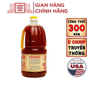 Đặc Sản Phan Thiết - [Chai 2 Lít - Tiết Kiệm] Nước Chấm Cá Cơm Than Làng Chài Xưa Chai Nhựa Cao Cấp 2 Lít/Chai Đặc Biệt Thanh Dịu An Toàn