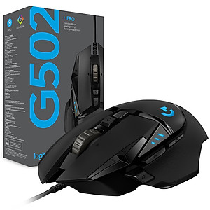 Chuột game hiệu suất cao Logitech G502 Hero RGB Lightsync - Hàng chính hãng