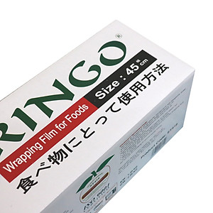 Màng bọc thực phẩm Ringo PVC cuộn lớn ST412/418/612, dùng được trong tủ lạnh, lò vi sóng, có lưỡi cắt