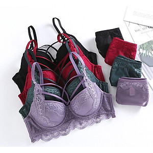 Bộ Đồ Lót Có Gọng Nâng Ngực Ren Lưới Sexy B187
