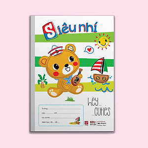 Lốc 10 Vở (Tập) Ô ly Siêu nhí Cao cấp 80 trang (4 ô ly - Giao mẫu ngẫu nhiên)