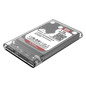 Hộp Đựng Ổ Cứng (HDD Box) 2.5" Orico USB 3.0 Nhựa Trong Suốt cho Ổ HDD và SDD - Hàng Chính Hãng