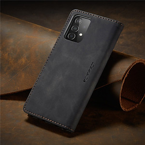 Bao da bò dạng ví dành cho Samsung Galaxy A72 mẫu case hàng nhập khẩu