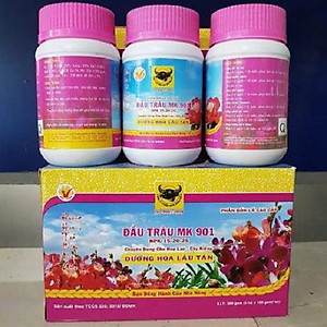 Bộ 3 lọ phân bón lá Bình Điền MK 901 - kích thích ra hoa và dưỡng hoa lâu tàn 100g (3 hũ x 100g)