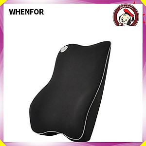 Gối tựa lưng xe hơi, ô tô cao cấp chất liệu 100% cao su non - 2 màu: Đen và Ghi - Mã: B01