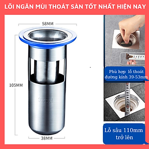 Phụ kiện Ngăn mùi nhà tắm - INOX 304 lắp thoát sàn chống mùi hôi ngăn vi khuẩn trào ngược lên