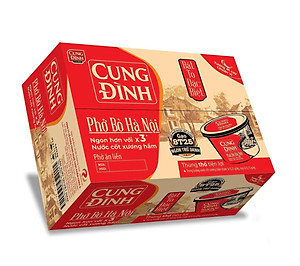 Thùng 12 Hộp Phở Bò Hà Nội Cung Đình