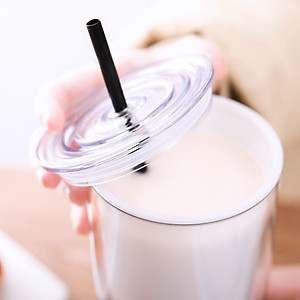 Ly nhựa 2 lớp Lock&Lock HAP507 750ml - Hàng chính hãng, có ống hút, có nắp đậy - Tặng kèm cọ rửa