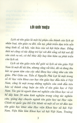 Lịch Sử Tôn Giáo Thế Giới Và Việt Nam (Tái bản) - PGS.TS. Nguyễn Phú Lợi