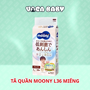 Tã Quần Moony Natural Bông Organic L36 (36 Miếng)