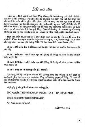 Sách bổ trợ- Tuyển Tập Đề Kiểm Tra Định Kì Khoa Học Tự Nhiên Lớp 7 (Theo Chương Trình GDPT Mới)_HA