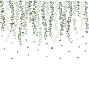 Sticker Giấy Dán Tường Decal Dán tường Mẫu Hoa Lá Cực Xinh ZH002