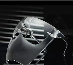 Kính che mặt chống giọt bắn có gọng gương, an toàn, thời trang dễ sử dụng