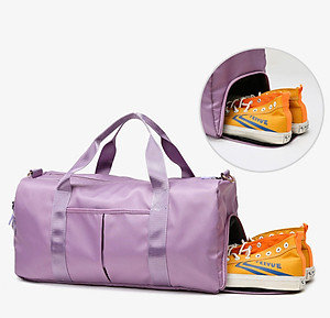 Túi trống túi xách du lịch đựng đồ thể thao tập gym, yoga, đá bóng nam nữ có ngăn đựng giày ngăn chống nước