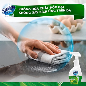 Combo 2 Chai Nước Lau Đa Năng Sunlight Chanh & Sả Phiên Bản Nâng Cấp Từ Cif Sạch Bóng Kin Kít, Không Nhờn Rít Chai 500ML