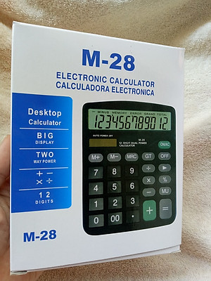 Máy tính cầm tay M28 - Electronic Calculator M28 - Máy tính bỏ túi, thiết bị văn phòng tiện dụng - Hàng chính hãng