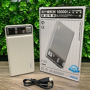 Pin dự phòng PD 20W Rockspace P91 sạc nhanh 10000mAh Hàng chính hãng bảo hành 12 tháng