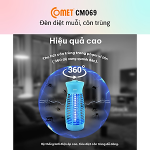 Đèn Diệt Muỗi Comet CM069 6W - Hàng Chính Hãng