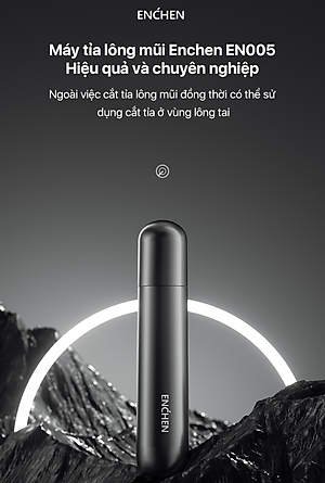 Máy tỉa lông mũi Enchen EN005 Bỏ túi tiện lợi Dễ dàng làm sạch nhanh - Hàng chính hãng